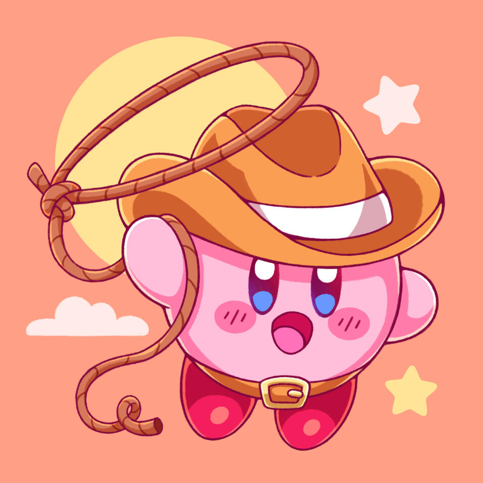 Mini Print - Cowboy Kirby