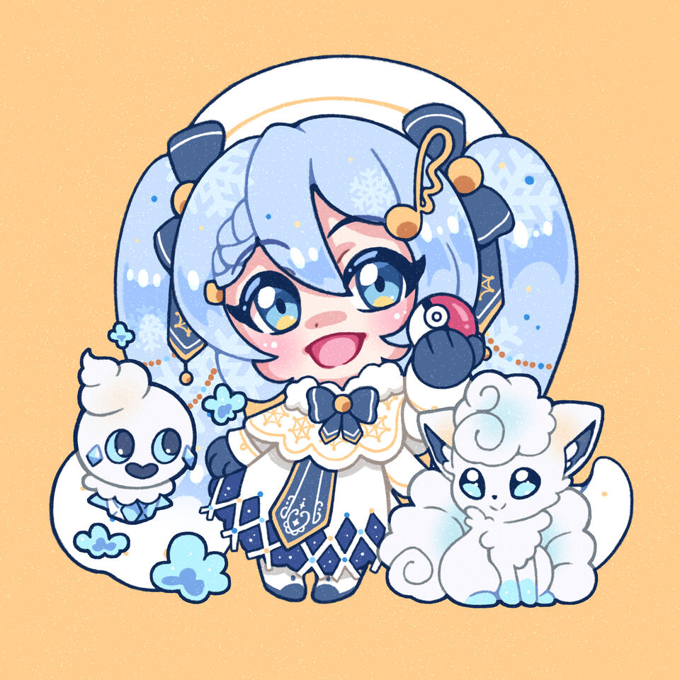 Mini Print - Pokemon / Hatsune Miku