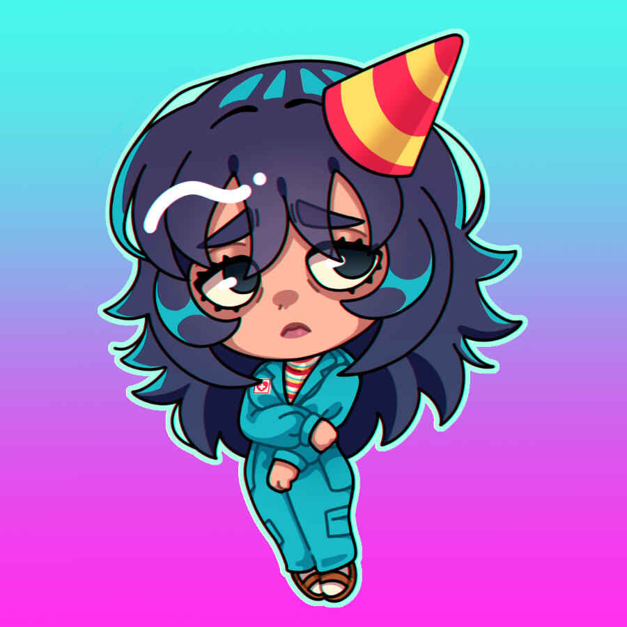 Sticker — Anya, Mouthwashing