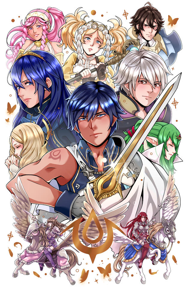 Gold Foil Print - Fire Emblem Awakening Gold Foil Print - Fire Emblem Awakening