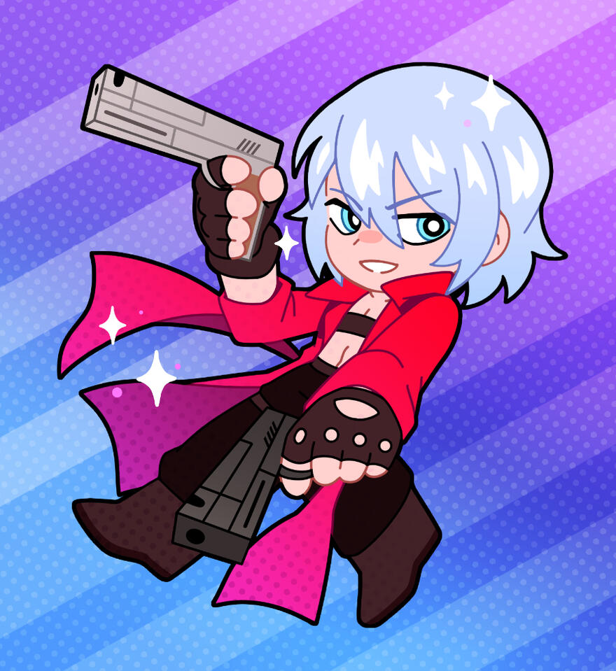 Sticker — Devil May Cry 3, Dante Sticker — Devil May Cry 3, Dante