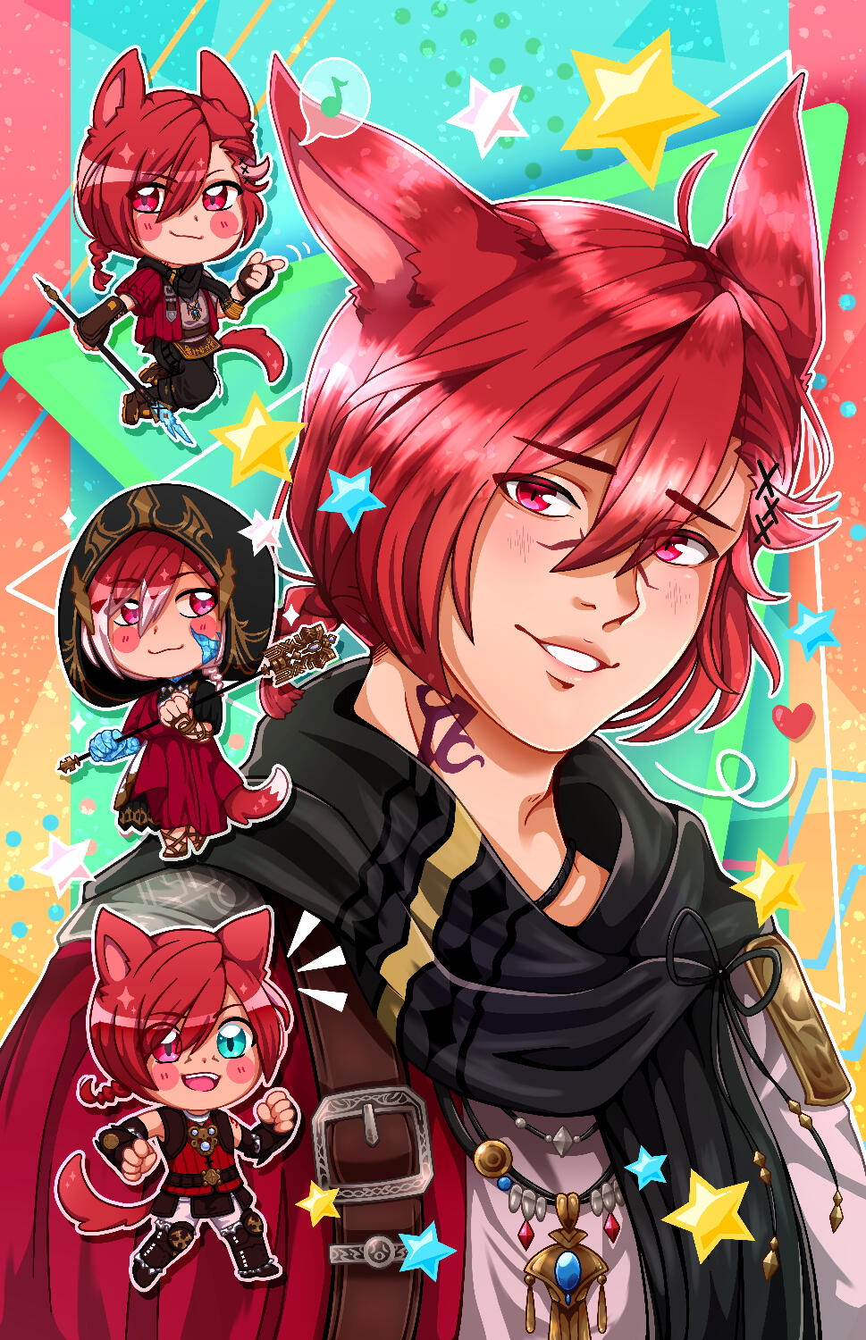 Print — FFXIV, G'raha Tia Print — FFXIV, G'raha Tia
